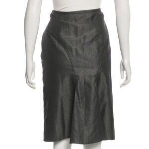 Black and white Armani Collezioni wool pencil skirt |  size L or 10